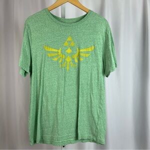 Zelda Large Symbol Graphic Crewneck Tee Shirt Gamer Gaming Retro Vintage Fantasy
